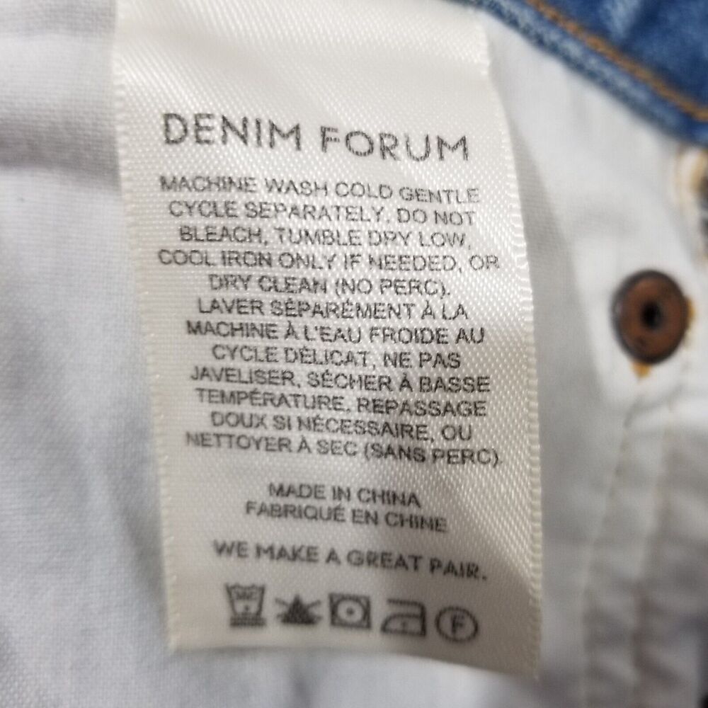 Denim Forum Jeans 26 29L The Joni High Rise Loose Button Fly Aritzia RCX10-6727B - Picture 8 of 12